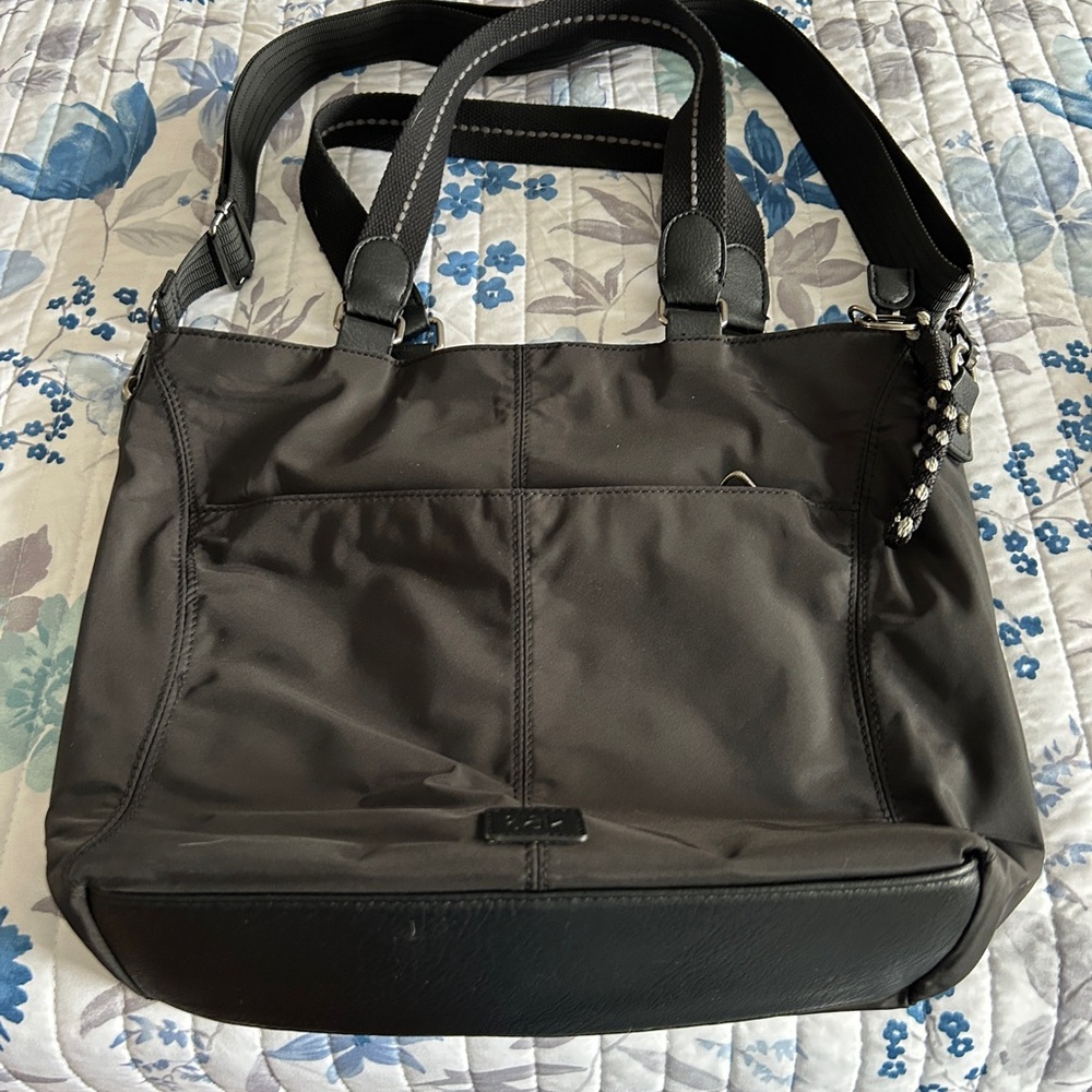 The Sak Black Tote Bag with Adjustable Strap